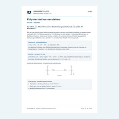 Polymerisation verstehen – kostenloses Chemie-Arbeitsblatt mit Lösungen (PDF)