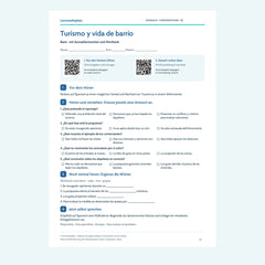 Spanisch: Turismo y vida de barrio – Basis – Hörverstehen B2 mit Lösungen (PDF)