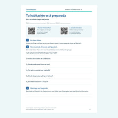 Spanisch Hörverstehen A1: Tu habitación está preparada – Plus