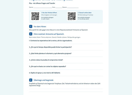 Vorschau Arbeitsblatt Reparar antes de reemplazar, Plus, B2