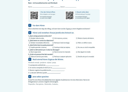 Vorschau Arbeitsblatt ¿Todo tiene que pasar por una app?, Basis, B2