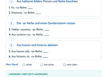 Spanisch: Imperfecto de subjuntivo – Selbstcheck mit sechs Aufgaben und Lösungen