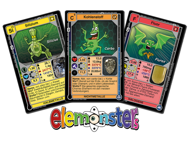 Elemonsters Explore - Chemie-Kartenspiel mit App