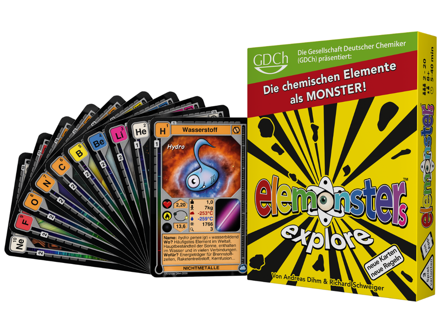 Elemonsters Explore - Chemie-Kartenspiel mit App