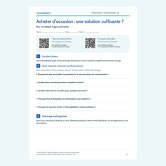 Französisch Hörverstehen B2: Acheter d’occasion : une solution suffisante ? – Plus mit Lösungen