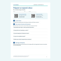 Französisch Hörverstehen B1: Préparer un exposé à deux – Plus mit Lösungen