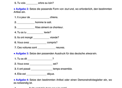 Französisch Wissentest – Überblick über wichtige Grammatikthemen im 3. Lernjahr