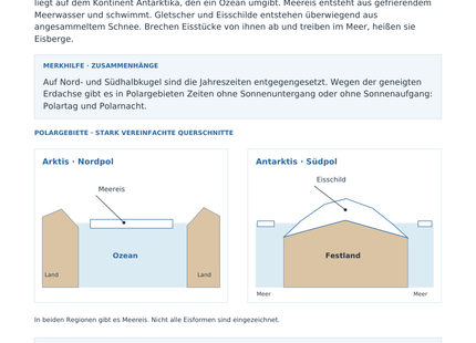 Polargebiete: Arktis und Antarktis – Vorschau des Arbeitsblatts