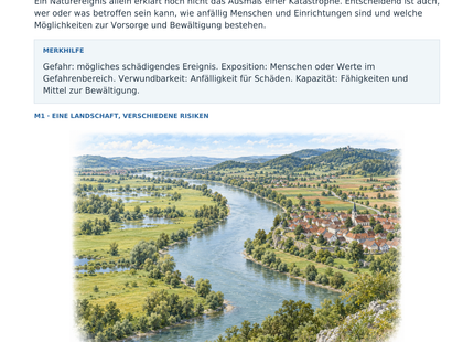Verwundbarkeit und Katastrophenrisiko – illustriertes Geografie-Arbeitsblatt für Klasse 10–13
