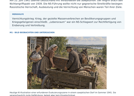 Vorschau: Angriff auf die Sowjetunion 1941 – Geschichte-Arbeitsblatt für Klasse 8–9 von Lernmarktplatz