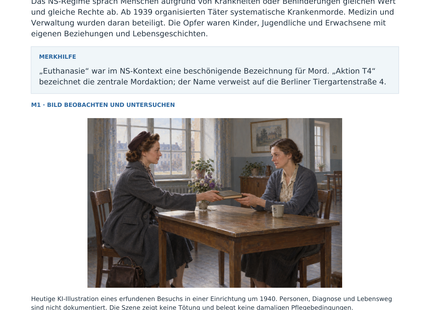 Vorschau: NS-Krankenmorde und „Aktion T4“ – Geschichte-Arbeitsblatt für Klasse 8–9 von Lernmarktplatz