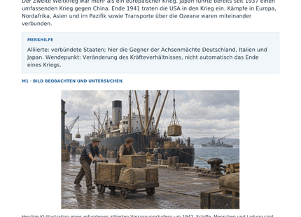 Vorschau: Weltkrieg 1941–1943 – Geschichte-Arbeitsblatt für Klasse 8–9 von Lernmarktplatz