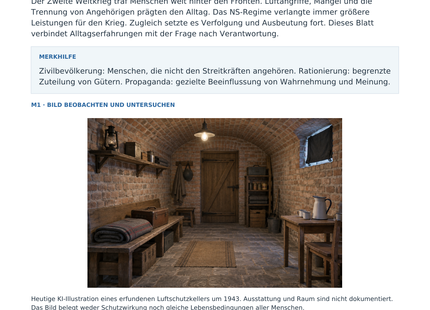 Vorschau: Krieg und Zivilbevölkerung – Geschichte-Arbeitsblatt für Klasse 8–9 von Lernmarktplatz