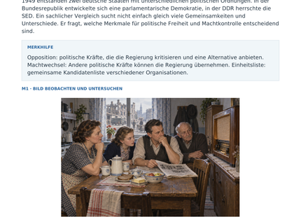 Zwei deutsche Staaten im Vergleich – Vorschau des Geschichte-Arbeitsblatts 128