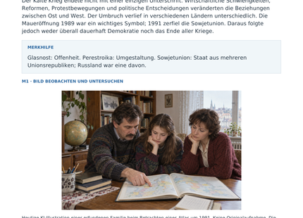 Vorschau Geschichte-Arbeitsblatt 141: Das Ende des Kalten Krieges, mit Lösungen
