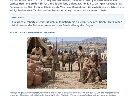 Vorschau: Alexander: Macht und Eroberung – Geschichte-Arbeitsblatt Klasse 5–6
