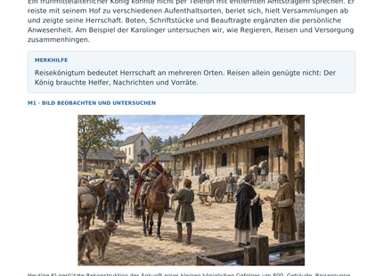 Vorschau: Regieren auf Reisen – Geschichte-Arbeitsblatt Klasse 6–7