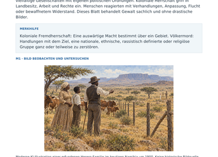 Vorschau: Kolonialherrschaft und Widerstand – kostenloses Arbeitsblatt Geschichte Klasse 7–8 mit Lösungen