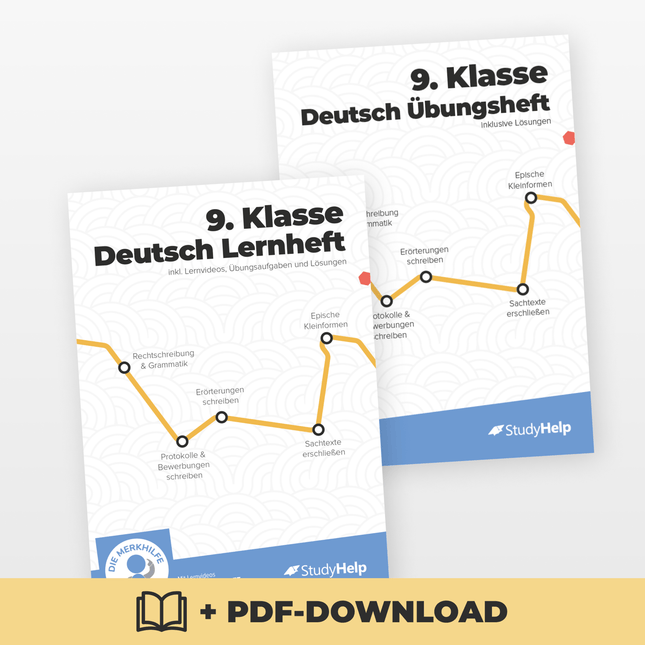 Deutsch Lernhefte Set 9. Klasse