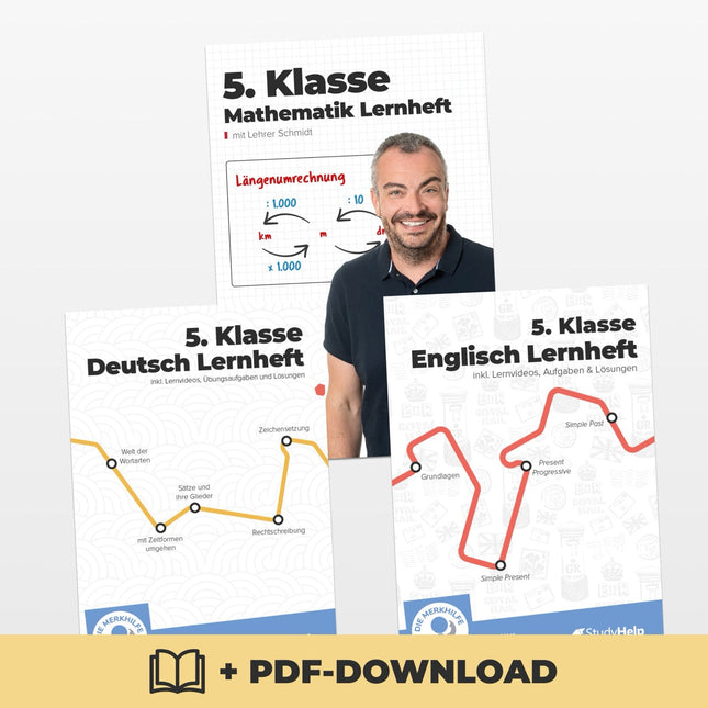 Hauptfächer Set für die 5. Klasse