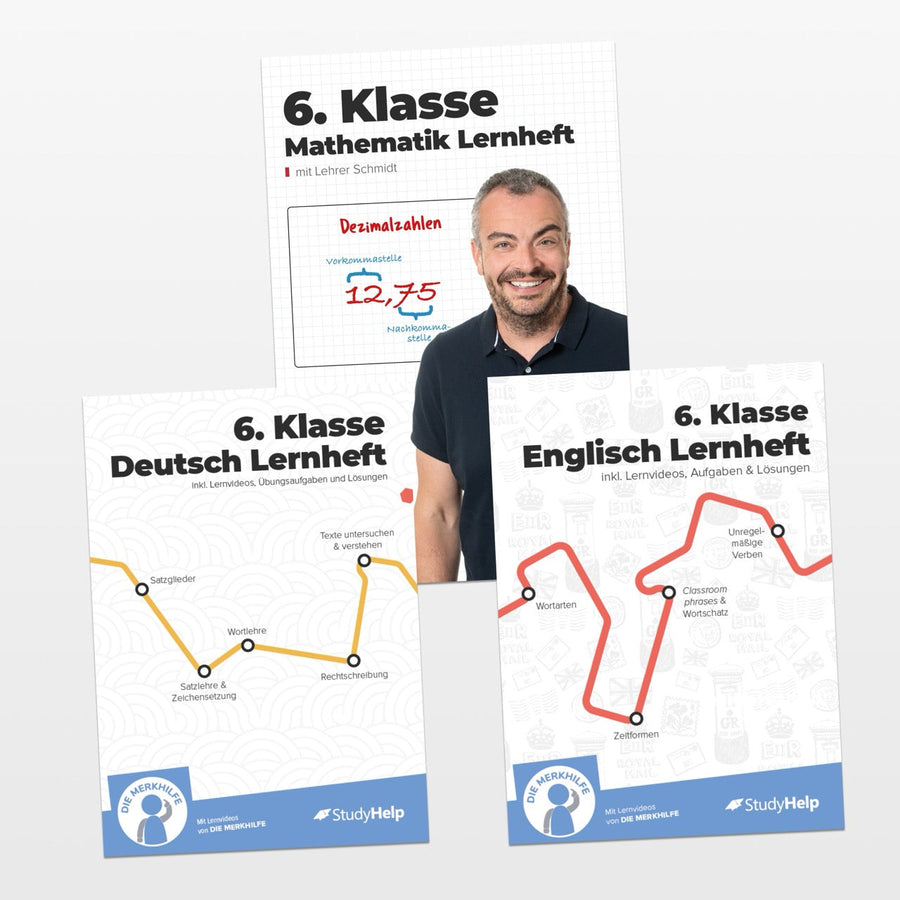 Hauptfächer Set für die 6. Klasse