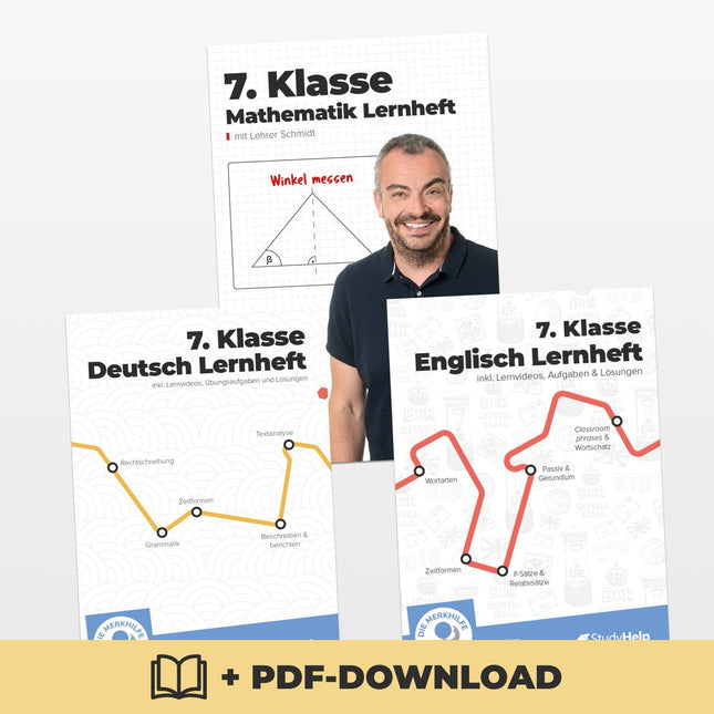Hauptfächer Set für die 7. Klasse