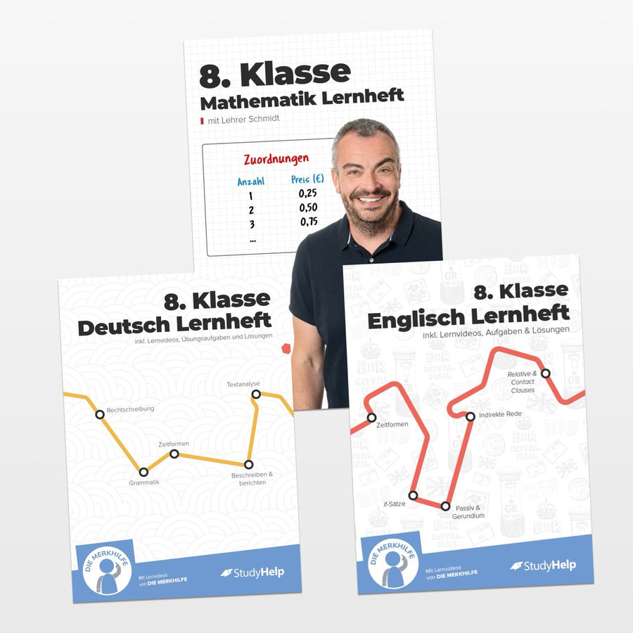 Hauptfächer Set für die 8. Klasse