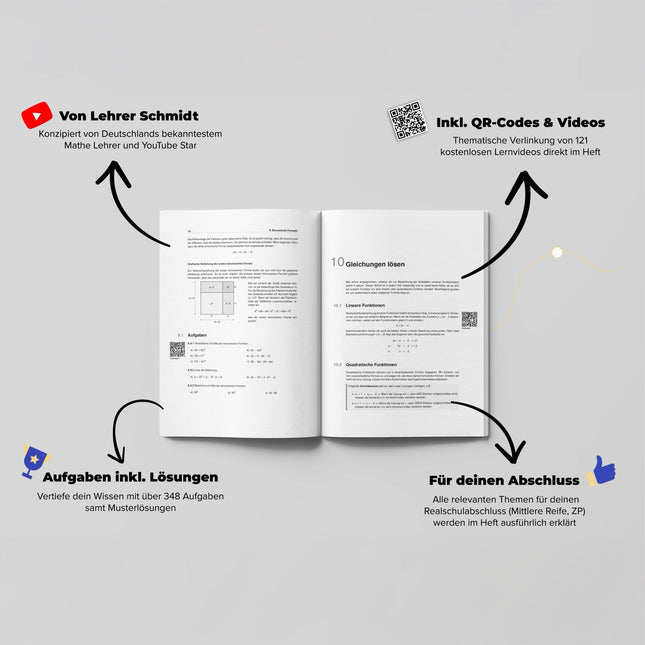 Mathe Komplett-Set – Realschulabschluss & Prüfungsvorbereitung