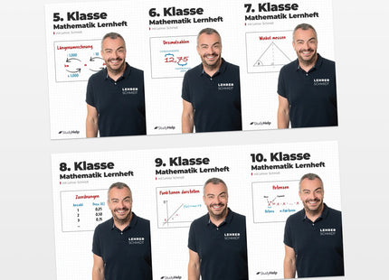 Mathematik Lernhefte Set für die SEK 1 by Lehrer Schmidt