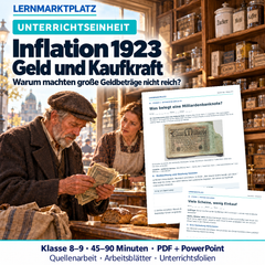 Inflation 1923 – Unterrichtseinheit mit Quellenarbeit (Klasse 8–9)