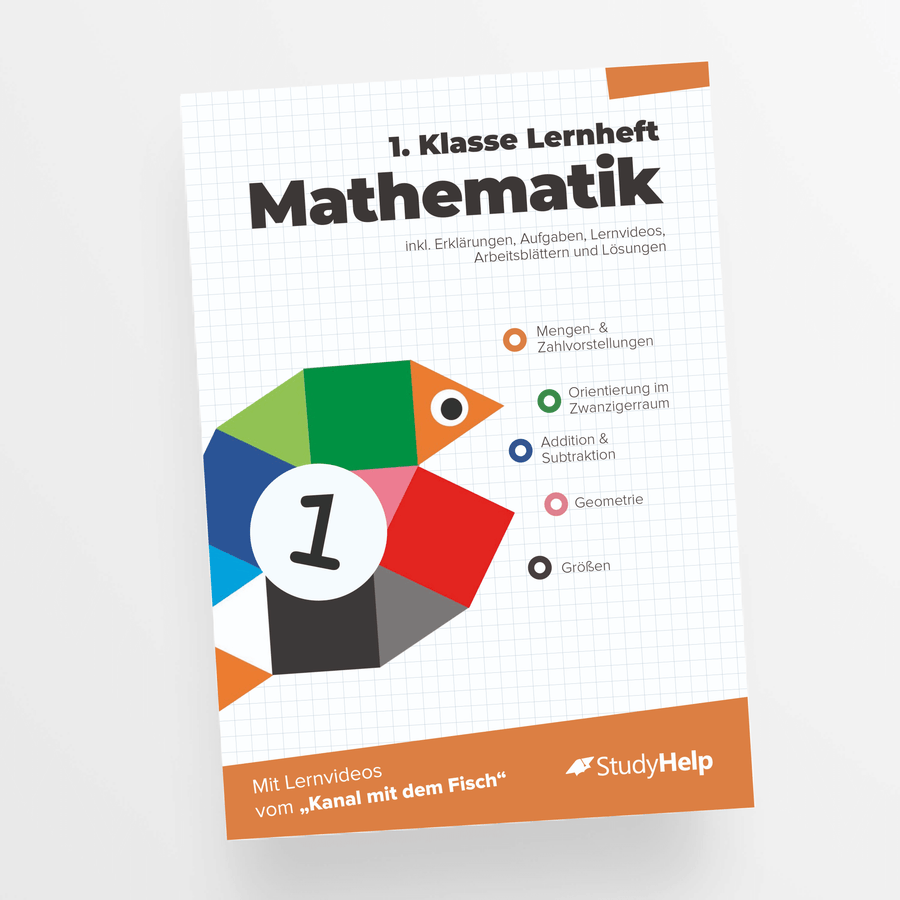 Mathematik Lernheft 1. Klasse - Der Kanal mit dem Fisch