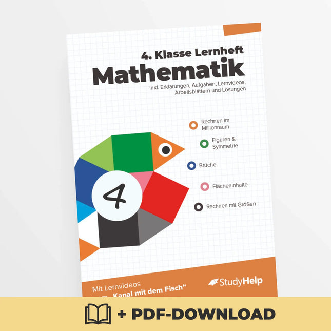 Mathematik Lernheft 4. Klasse - Der Kanal mit dem Fisch