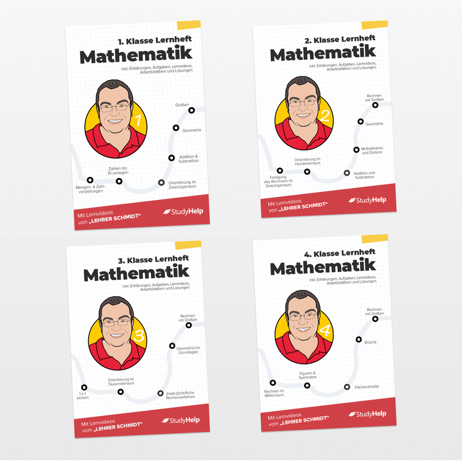 Mathematik Lernhefte Set für die Grundschule by Lehrer Schmidt