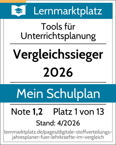 Mein Schulplan – Digitaler Lehrerkalender & Unterrichtsplaner mit Lehrplänen Siegel
