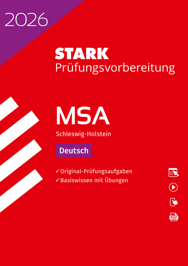 STARK Deutsch - MSA 2026 Schleswig-Holstein - Prüfungsvorbereitung
