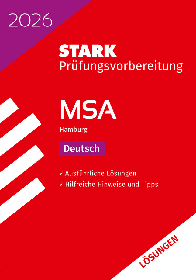 STARK Lösungen zu Deutsch - MSA 2026 Hamburg - Prüfungsvorbereitung