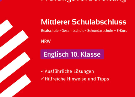 STARK Lösungen zu Englisch E-Kurs - Mittlerer Schulabschluss (MSA) 2026 NRW - Prüfungsvorbereitung