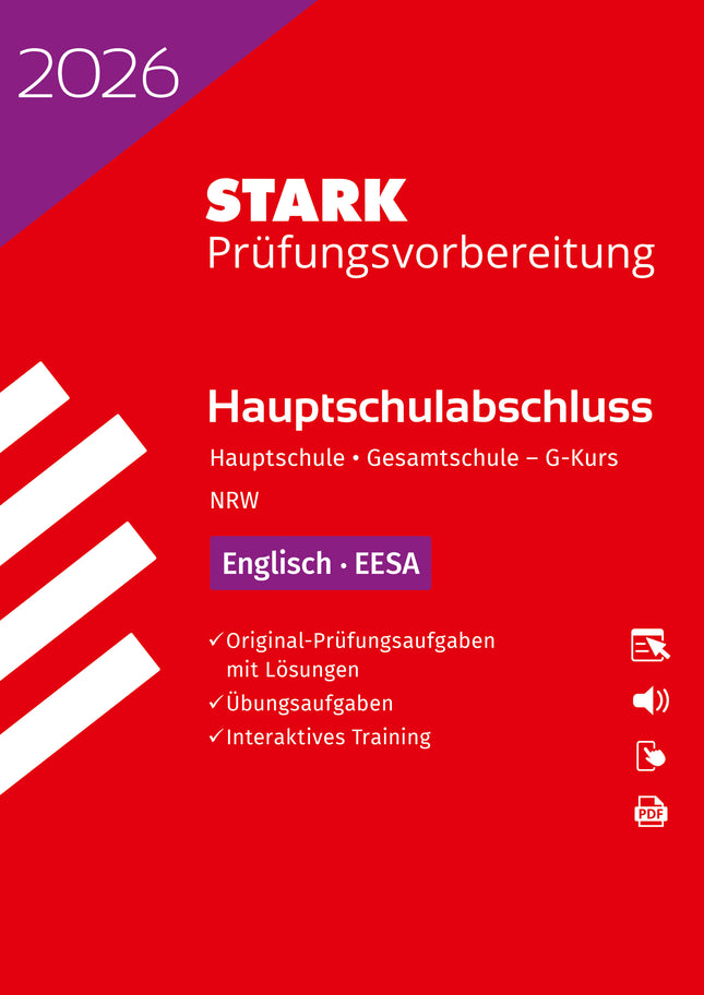 STARK Englisch G-Kurs - Hauptschulabschluss (EESA) 2026 NRW - Prüfungsvorbereitung inkl. Lösungen