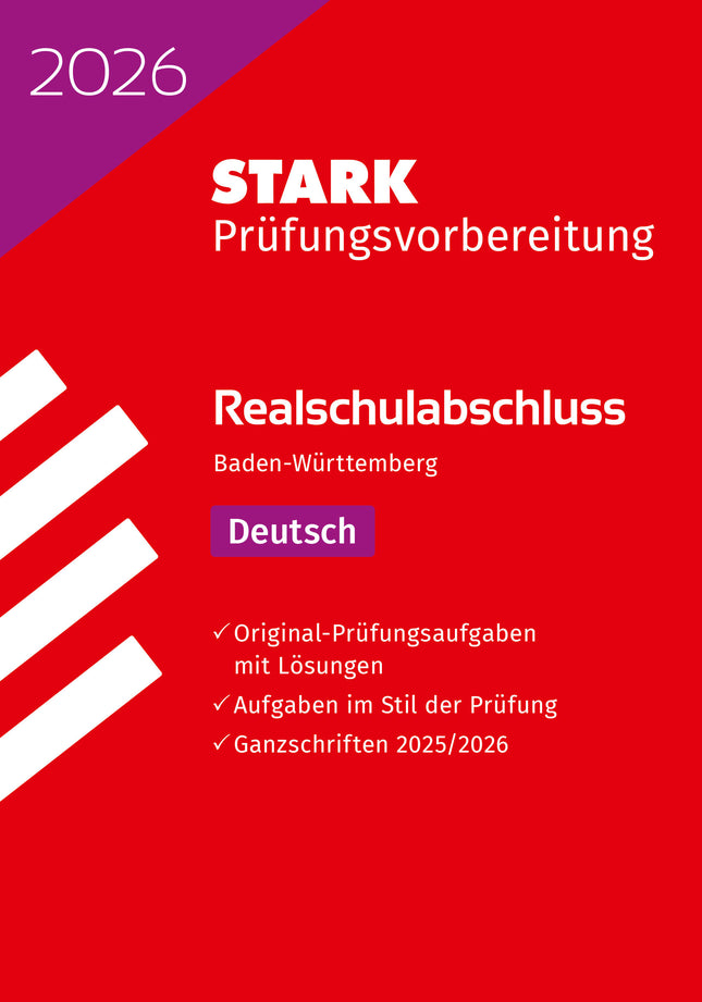 STARK Deutsch - Realschulabschluss 2026 BW - Prüfungsvorbereitung