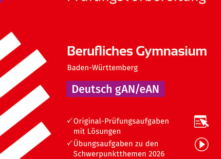 STARK Deutsch - Abitur Berufliches Gymnasium 2026 BW - Prüfungsvorbereitung