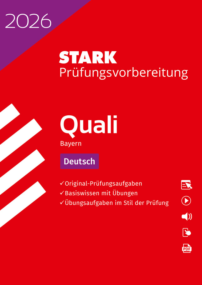 STARK Deutsch 9. Klasse - Quali Mittelschule 2026 Bayern - Prüfungsvorbereitung