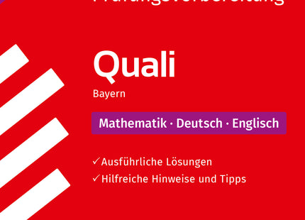 STARK Lösungen zu Mathematik, Deutsch, Englisch 9. Klasse - Quali Mittelschule 2026 Bayern - Prüfungsvorbereitung