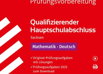 STARK Mathematik, Deutsch - Qualifizierender Hauptschulabschluss 2026 Sachsen - Prüfungsvorbereitung