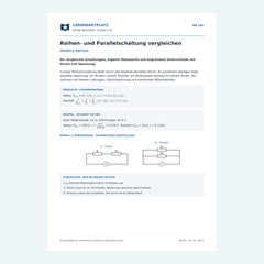 Reihen- und Parallelschaltung vergleichen – erste Seite