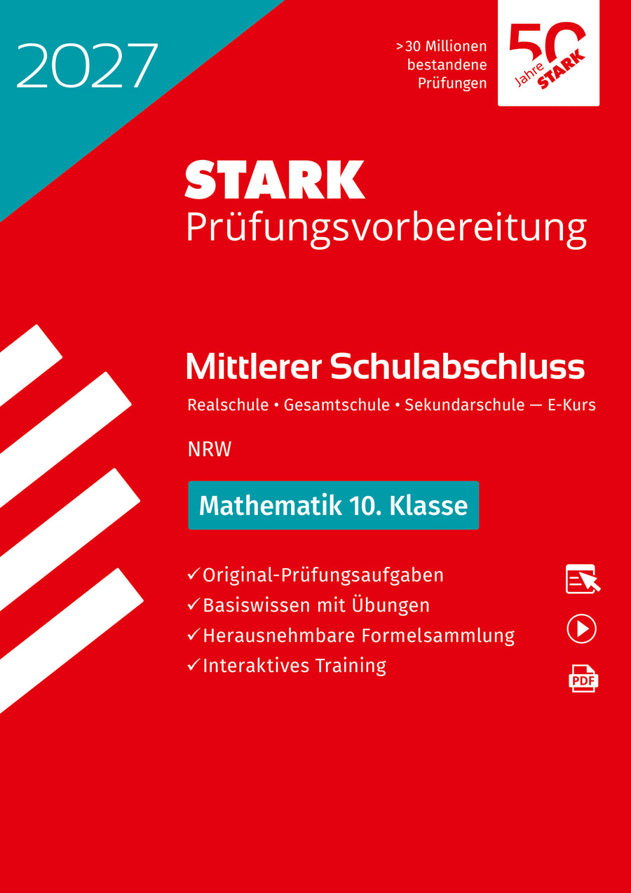 STARK Mathematik - Mittlerer Schulabschluss (MSA) 2027 NRW Realschule/ Gesamtschule EK/Sekundarschule - Prüfungsvorbereitung