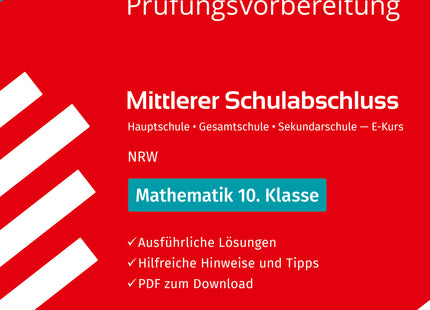 STARK Lösungen zu Mathematik - Mittlerer Schulabschluss (MSA) 2027 NRW Hauptschule Typ B/Gesamtschule/ Sekundarschule - Prüfungsvorbereitung