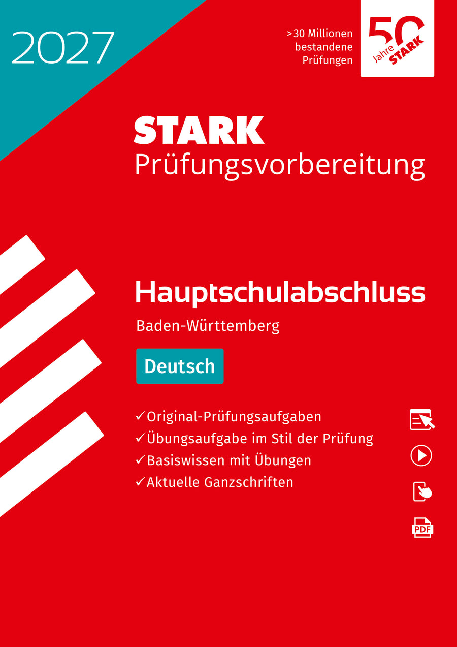STARK Deutsch - Hauptschulabschluss 2027 BW - Prüfungsvorbereitung
