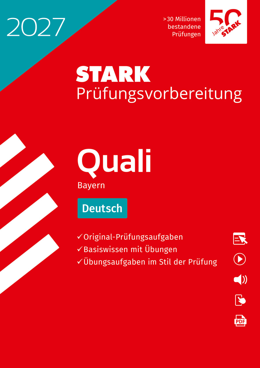 STARK Deutsch 9. Klasse - Quali Mittelschule 2027 Bayern - Prüfungsvorbereitung