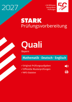 STARK Mathematik, Deutsch, Englisch 9. Klasse - Quali Mittelschule 2027 Bayern - Prüfungsvorbereitung