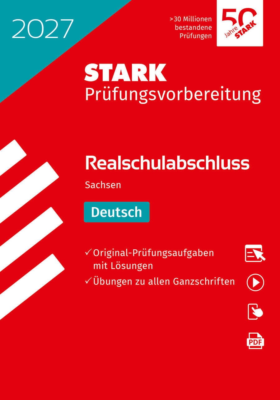 STARK Deutsch - Realschulabschluss 2027 Sachsen - Prüfungsvorbereitung